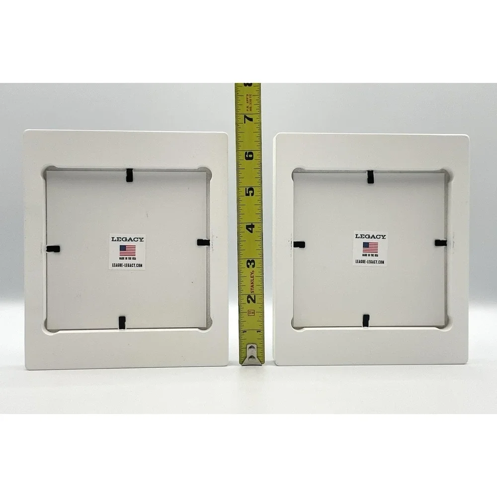Set of 2 Mack Trucks Legacy Photo Frames White Black Bulldog Logo 6.5